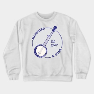 Mumford and Sons Banjo (Blue/Grey) Crewneck Sweatshirt